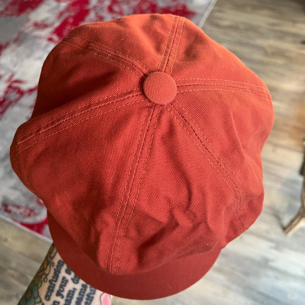 Goorin Bros Unisex Orange Newsboy Cap- size Medium - Picture 4 of 7
